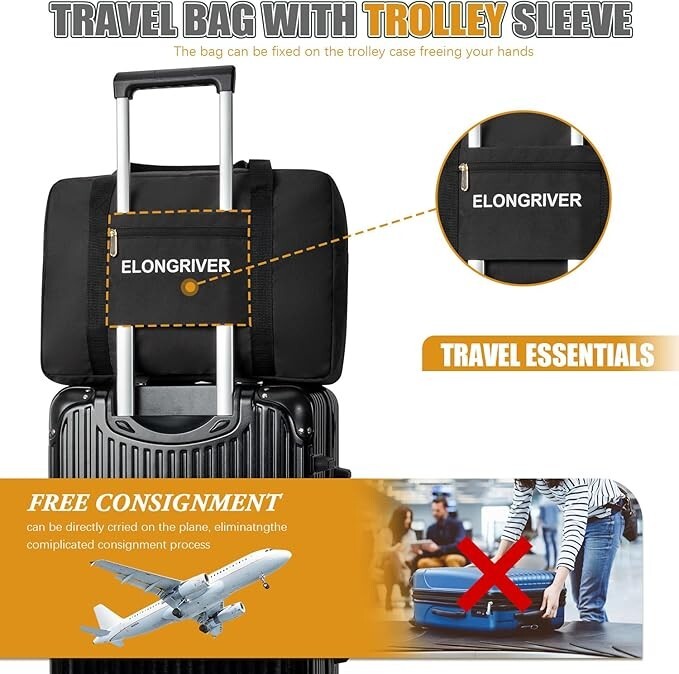 For Spirit Airlines Foldable Travel Duffel Bag Tote Carry on Luggage