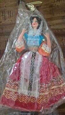 Vintage Souvenir from Greece Doll New in Plastic