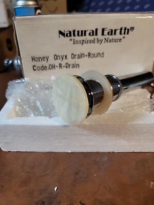 Natural Earth Honey Onyx Drain Pop Up OH-R-Drain
