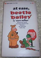 at ease, beetle bailey Mort Walker pb cartoon book