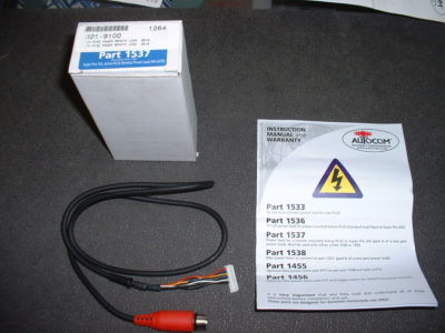 Autocom # 1537,  Power lead for remote mounted Active-PLUS or Super Pro AVi