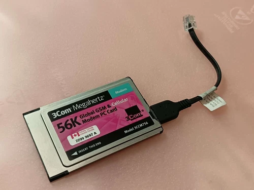3Com Megahertz 3CCM756 56K Global GSM Cellular Modem PC Card