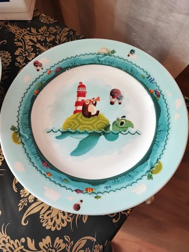 Villeroy & Boch "Adventures Of Chewy" Set Pappa Bambino Porcellana 3 Pezzi - Foto 2 di 6
