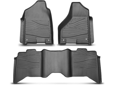 Floor Mat Set For 2009-2010 Dodge Ram 1500 Crew Cab Pickup 4dr HT339DM