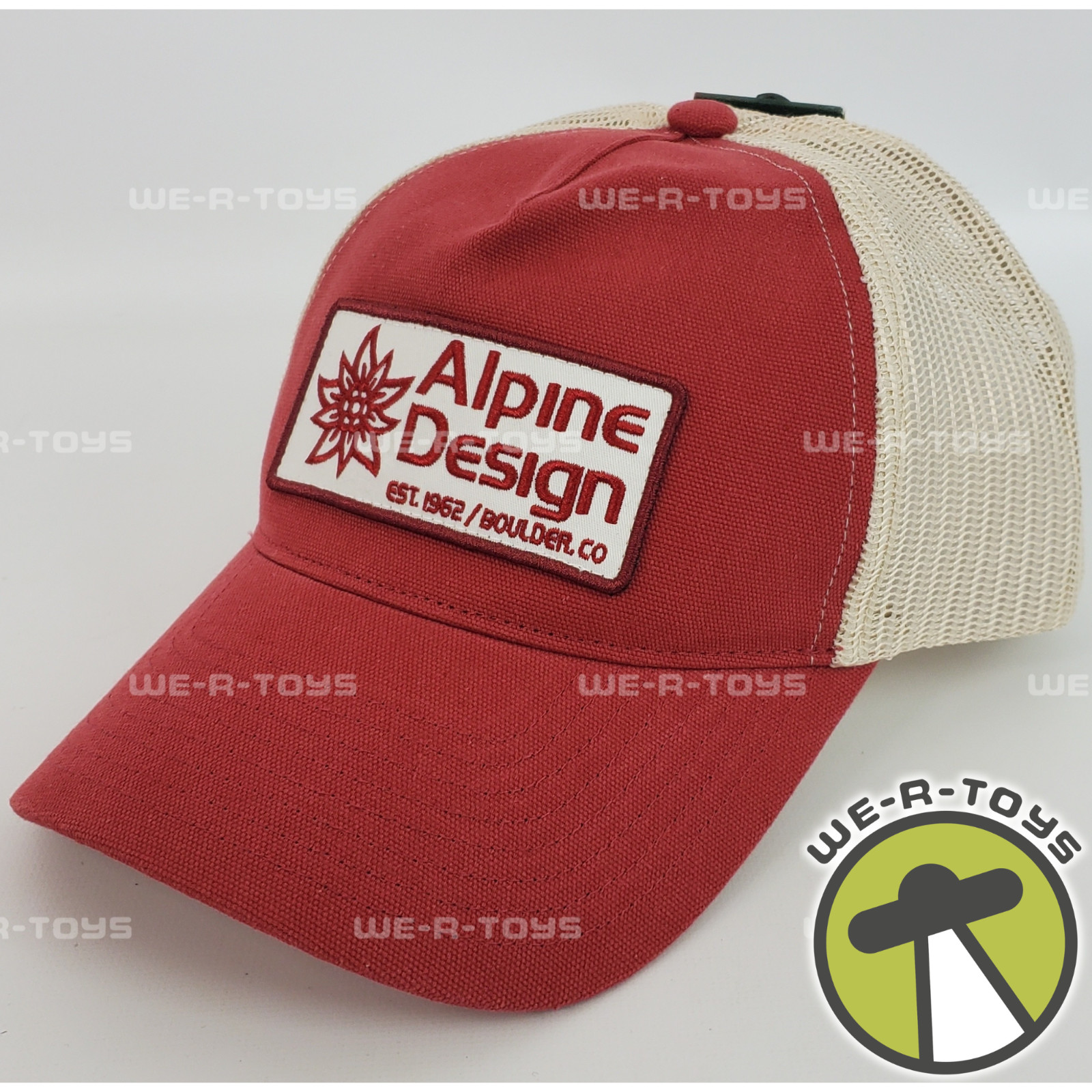 Alpine Design Men's Mesh Back Trucker Hat Cap Ruby Red OSFM