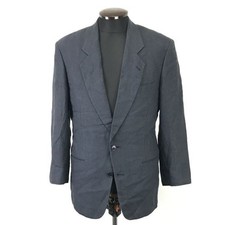 Made in Japan EMPORIO ARMANI Linen Tailored Jacket Men’s 44 Navy