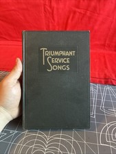 Vintage 1934 Triumphant Service Songs Hardcover Book Good Condition