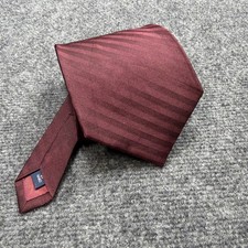 VTG POLO RALPH LAUREN Silk Tie Wedding Formal Silk HAND MADE In USA Burgundy Red