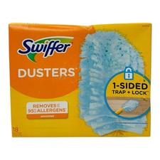 18 Dusters Swiffer Duster Refills 1-Sided Trap  Lock Unscented-Sealed Box