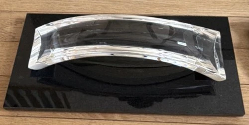 Steuben crystal partnership sculpture. Crystal bridge.