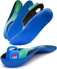 Heavy Duty Arch Support Insoles for 240lbs   Orthotic Inserts for Plantar Fas