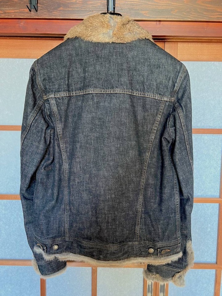 Mens DOLCE&GABBANA DOLCE GABBANA Lined Rabbit Fur Denim Blouson 46 | eBay