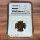 1909 VDB Wheat Penny NGC MS64BN