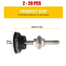 Quick Release P2-20Xh Carbon Button Fiber Hood Latch Pin Lock Bumper Bonnet Clip