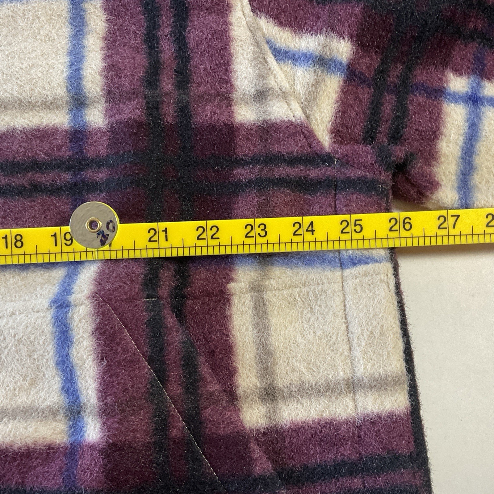 Alpine Design Women’s Fleece Jacket XXL Iowa Plaid 1/4 Zip Burgundy NWT