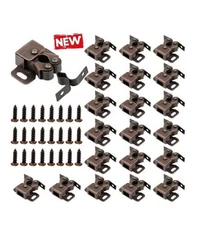 30 Pcs Hardware Double Roller Catch Cabinet Latches with Spear Strike