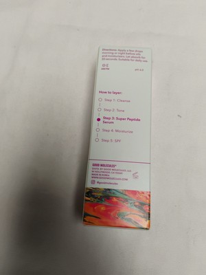 Good Molecules Super Peptide Serum ~ Travel Size 1 Fl Oz NEW