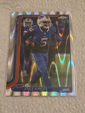 Joshua Palmer 2025 Topps Chrome NFL RAY WAVE REFRACTOR Card #31 BILLS