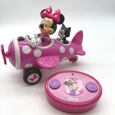 Disney Minnie Mouse RC Remote Control Airplane Toy with Figaro pink -Works