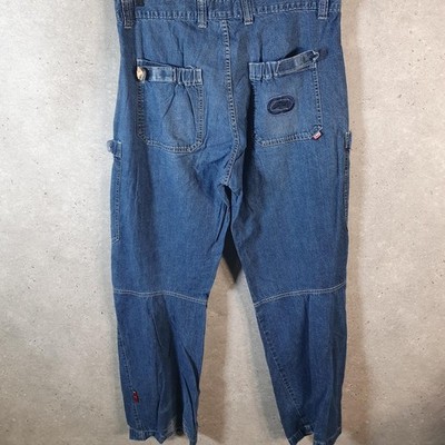 Vintage Ecko Unltd. Baggy bestickte Y2K Hip Hop Jeans Herren W36 L32 blau