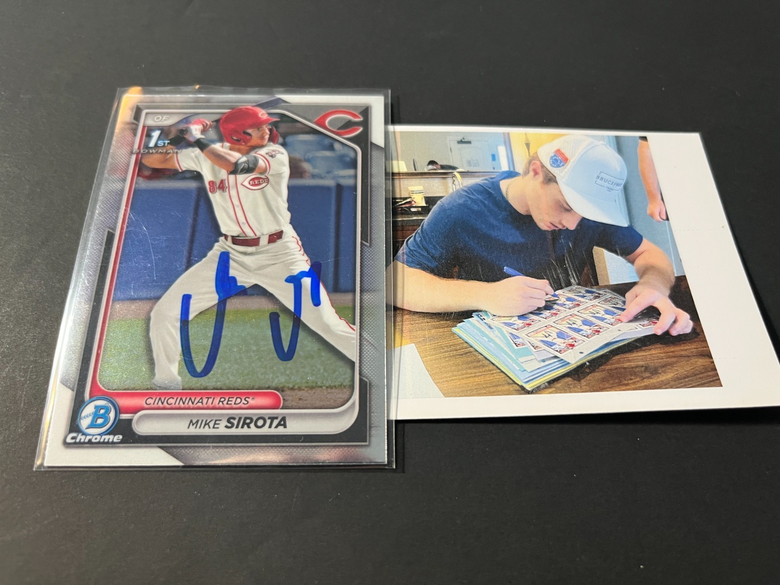 Mike Sirota Los Angeles Dodgers Auto Signed 2024 1st Bowman Chrome _