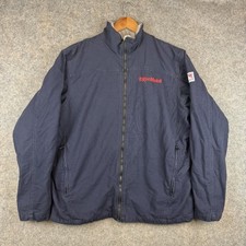Tyndale FR Jacket Mens XL Navy Canvas Workwear CAT 3 Full Zip Lined Three Season