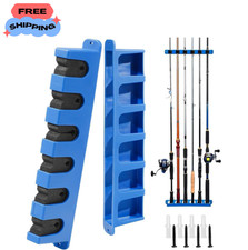 Fishing Rod Holder for Garage,Wall Mounted Fishing Pole Holder Rack Wall mounted