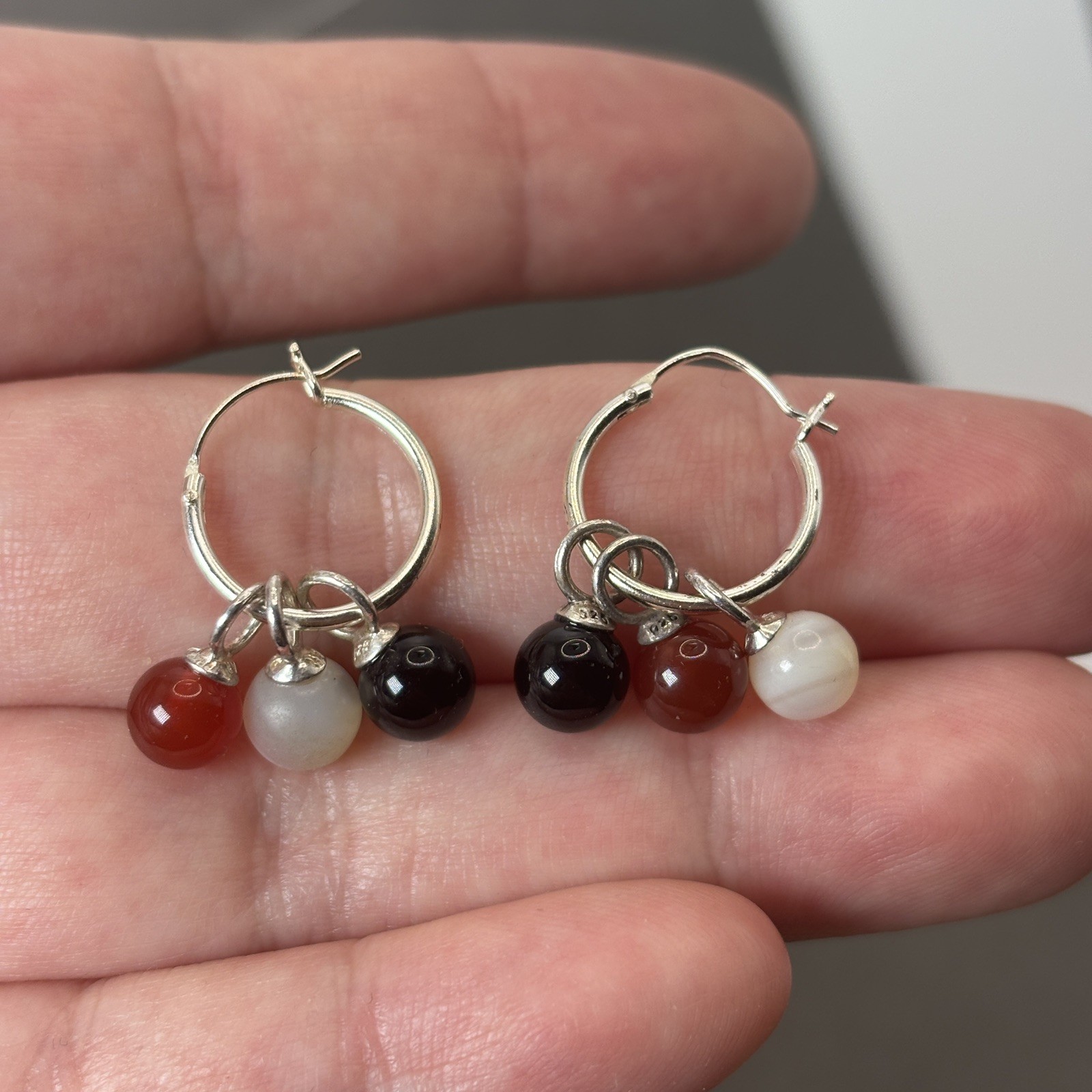 925 Silver Interchangeable Earrings Necklace Set … - image 3