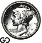 1916 Mercury Dime, Flashy Gem BU++ First Year Issue