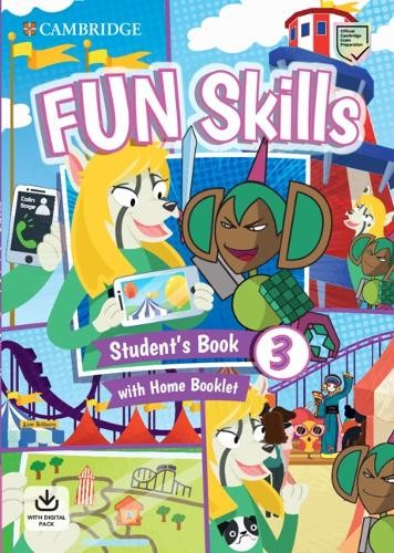 Fun Skills Level 3 Student's Book and Home Booklet with Onlin... - 9781108563666