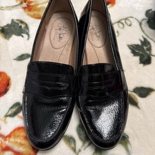 LifeStride Soft System Madison Black Loafers Comfort Shoes Women s US 10M