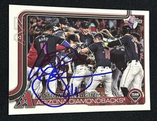 John Curtiss Signed 2025 Topps Series 2 AZ Dbacks Team Card Autographed Auto -