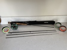Guideline LPXE 9&rsquo;6 7wt Fly Rod. Wychwood Trufly SLA Fly Reel With Various Lines