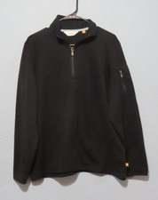 Orvis Men's XL 1/4 Zip Fleece Pullover Sweater Sweatshirt Black NWOT