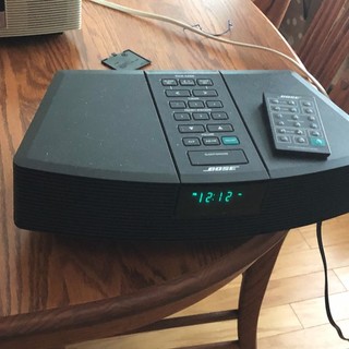 Bose Wave Radio AWR1 1W CLEAN BLACK Stereo AM/FM con telecomando e batteria Proprietario