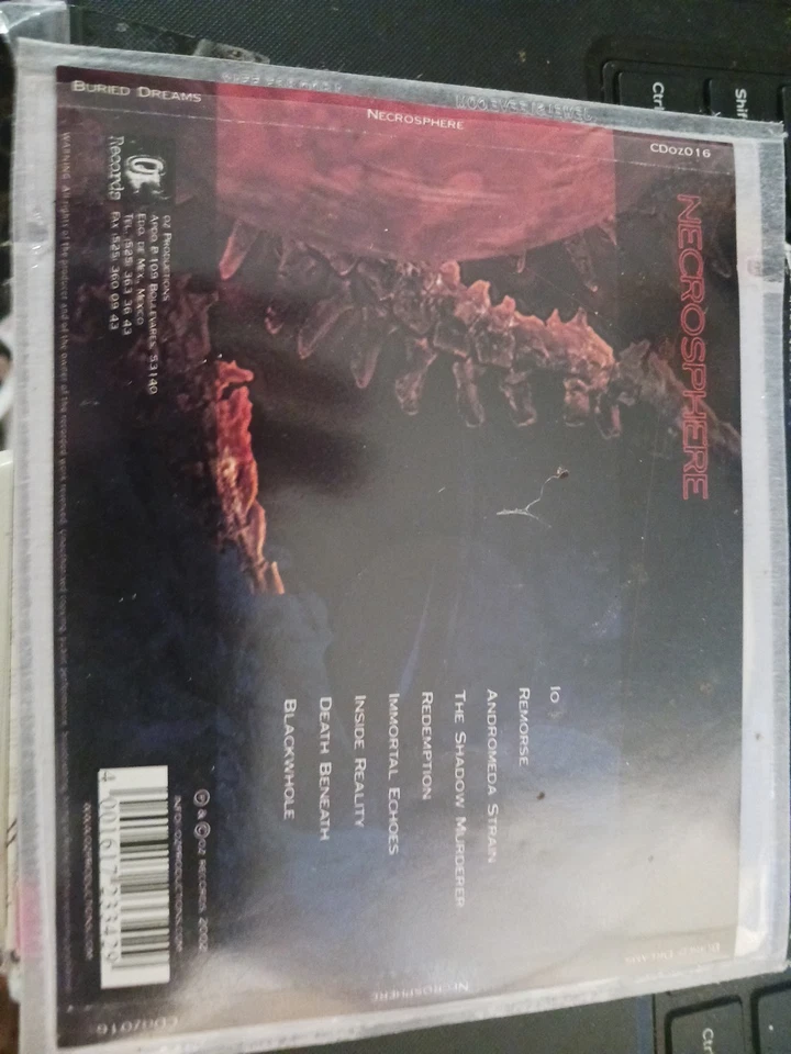 BURIED DREAMS-NECROSPHERE-CD-OOP-in flames-fredman studio-melodic-death Foto 2 de 2