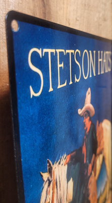 Publicité Magazine Vintage Stetson – Chapeau Cowboy – Décoration Murale Encadrable