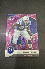 2021 Panini Mosaic - Dwight Freeney #92 No Huddle Purple Mosaic Prizm /50