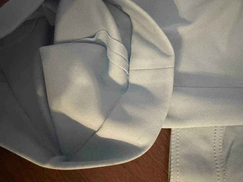 Pantalón Vintage Bobbie Brooks Azul Polvo Talla 12 Años 70 Cintura Alta Bordado Foto 2 de 4