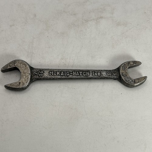 McKaig-Hatch Wrench 3/8" 7/16" Open End Made in USA Vintage
