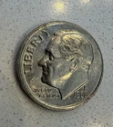 Roosevelt Dime 1988 P Philadelphia Circulated Coin Error Off Strike - Struck