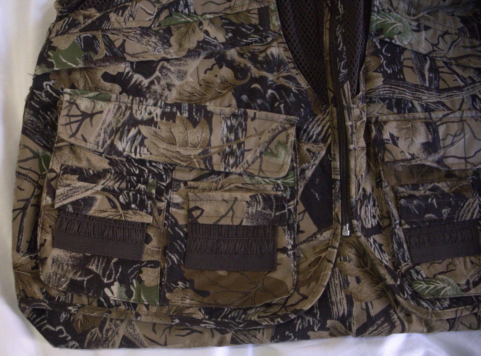 Master Sportsman 狩猎背心男式尺寸 XXL 迷彩口袋拉链网眼游戏袋 — 第 2/4 张图片