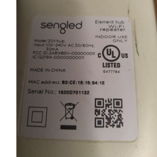 Sengled Wi-Fi Extender Z01-hub White 1-Port Ethernet RJ-45 Wired