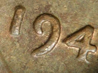 HIGH GRADE MINT ERROR 1945-P  LINCOLN WHEAT CENT DDO#1   AU/RB