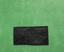 Stone Island Patch mit 2 Knöpfen schwarz
