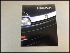 1988 Honda Vintage Car Sales Brochure - Prelude Civic CRX Accord