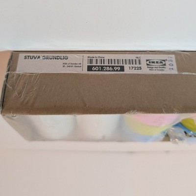 Ikea Stuva Grundlig Legs 601.286.99 Pastel, White, 17225 with Torn