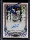 2024 Bowman Sterling Sebastian Walcott Prospect Auto Wave Refractor #/125