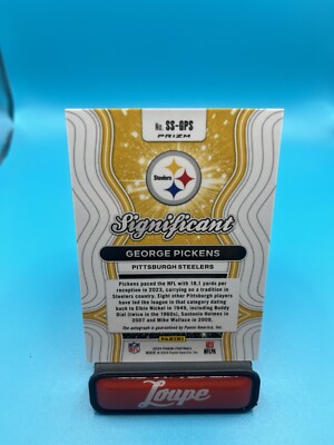 George Pickens 2024 Panini Prizm Significant Signatures Silver