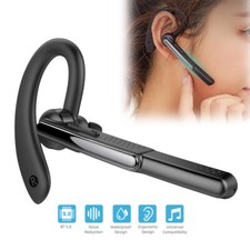 Wireless Bluetooth Earbud Hands-free Business Earphone Ear Hook With Microphone
